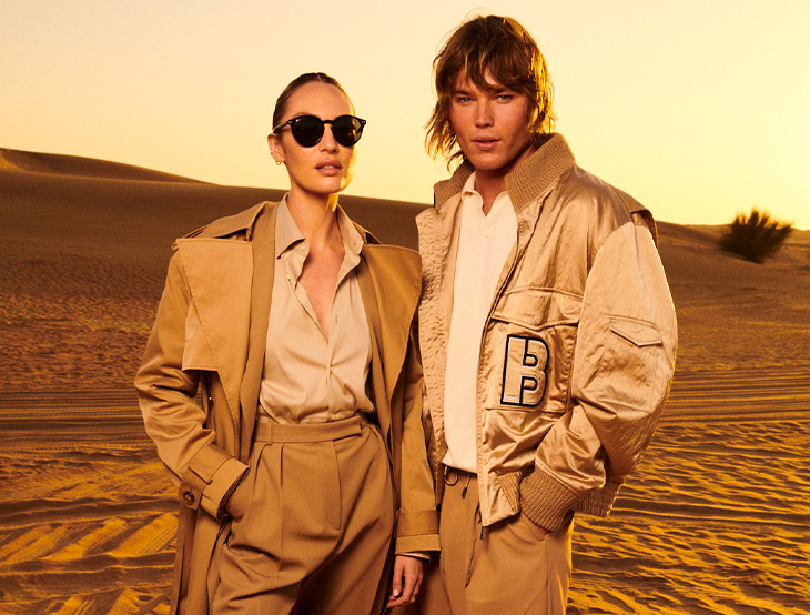 NEW Branding – Dubai Event – zwei Personen in der Wüste (Foto)